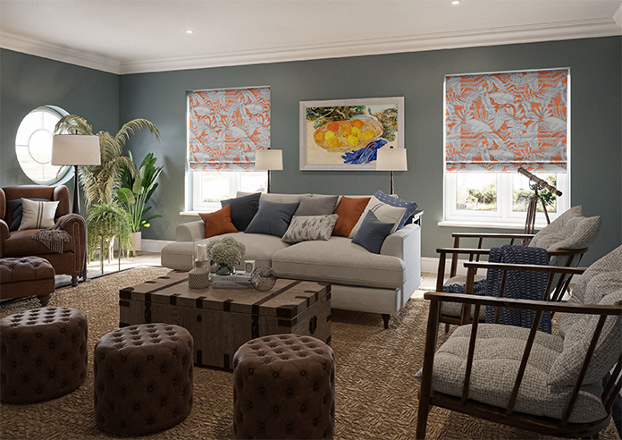 Caicos, Mandarin - Roman Blind - Image 6